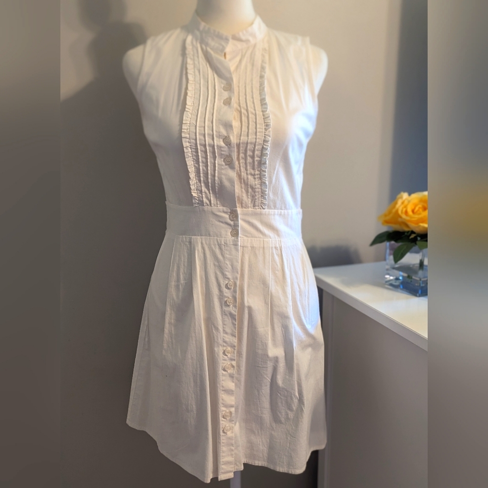 White shirt dress